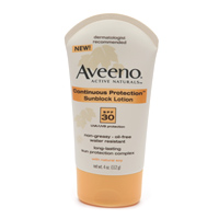 8722_10001099 Image Aveeno Sunblock Lotion, Advanced, Continuous Protection, SPF 30.jpg